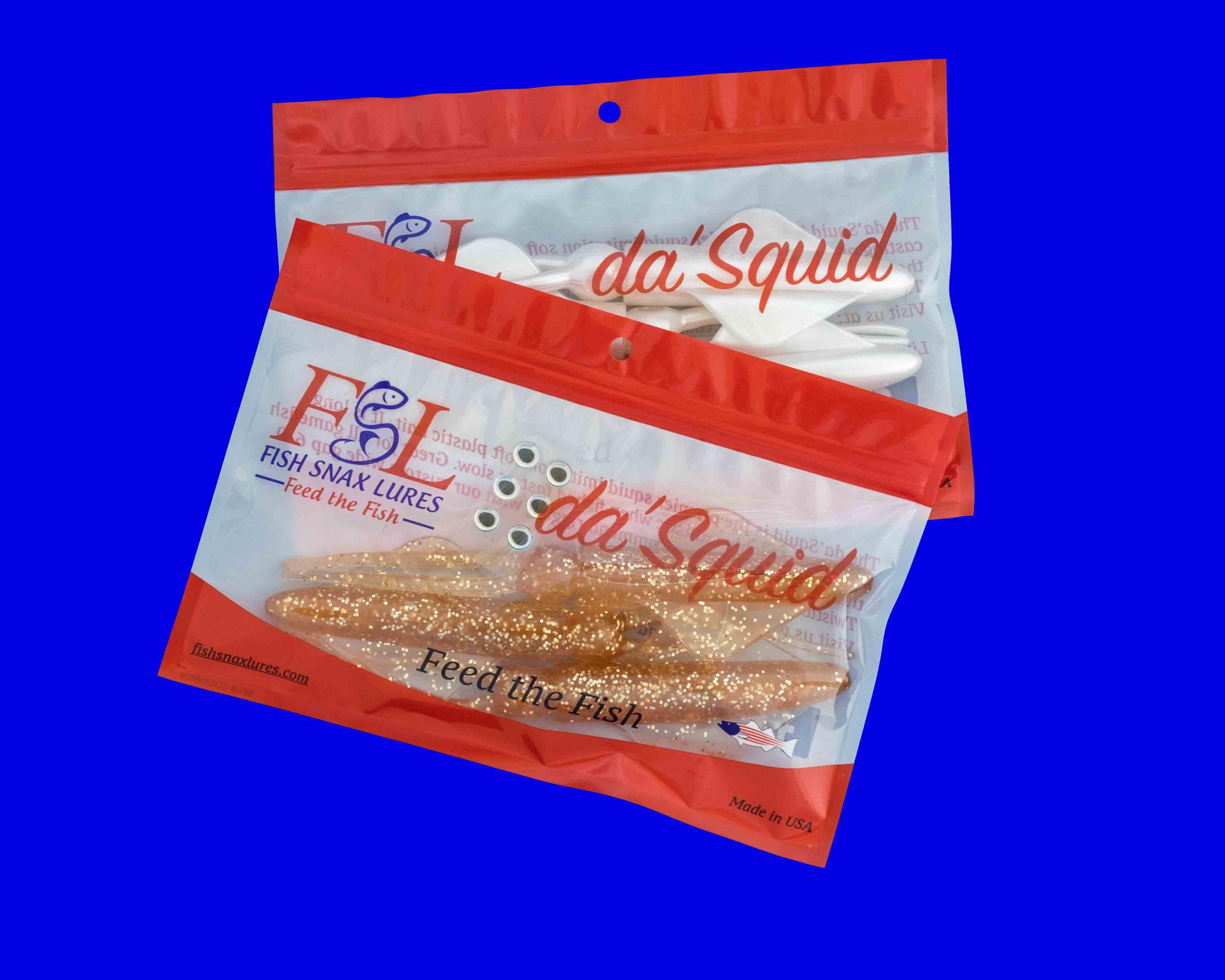The da'Squid Soft Plastic Lure 3 pack — Fish Snax Lures